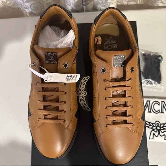 MCM Derby Jumbo Terrain Lo Sneakers Maxi Visetos Men’s Size 43 (10US) NEW NIB - Picture 7 of 13